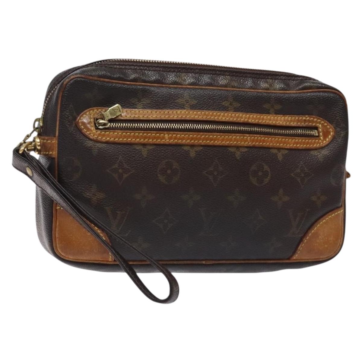 LOUIS VUITTON Monogram Marly Dragonne GM Clutch Bag M51825 LV Auth 133649