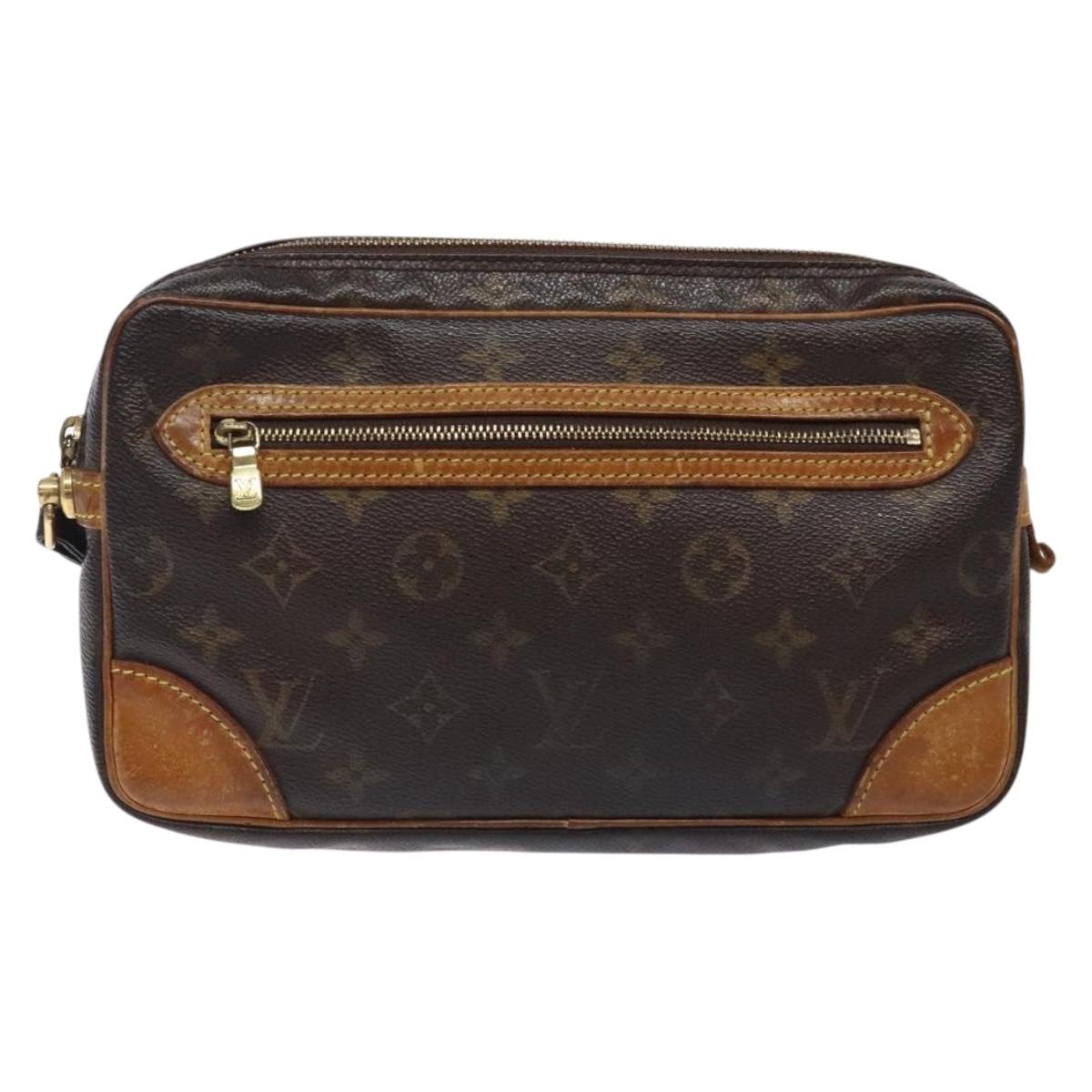 LOUIS VUITTON Monogram Marly Dragonne GM Clutch Bag M51825 LV Auth 133649