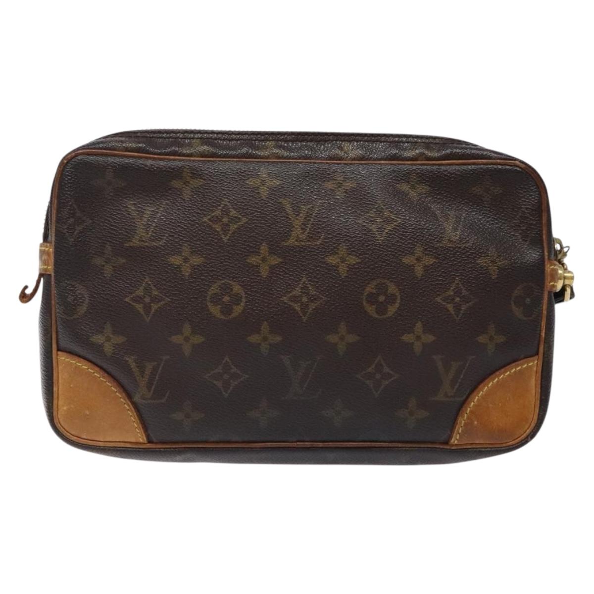 LOUIS VUITTON Monogram Marly Dragonne GM Clutch Bag M51825 LV Auth 133649