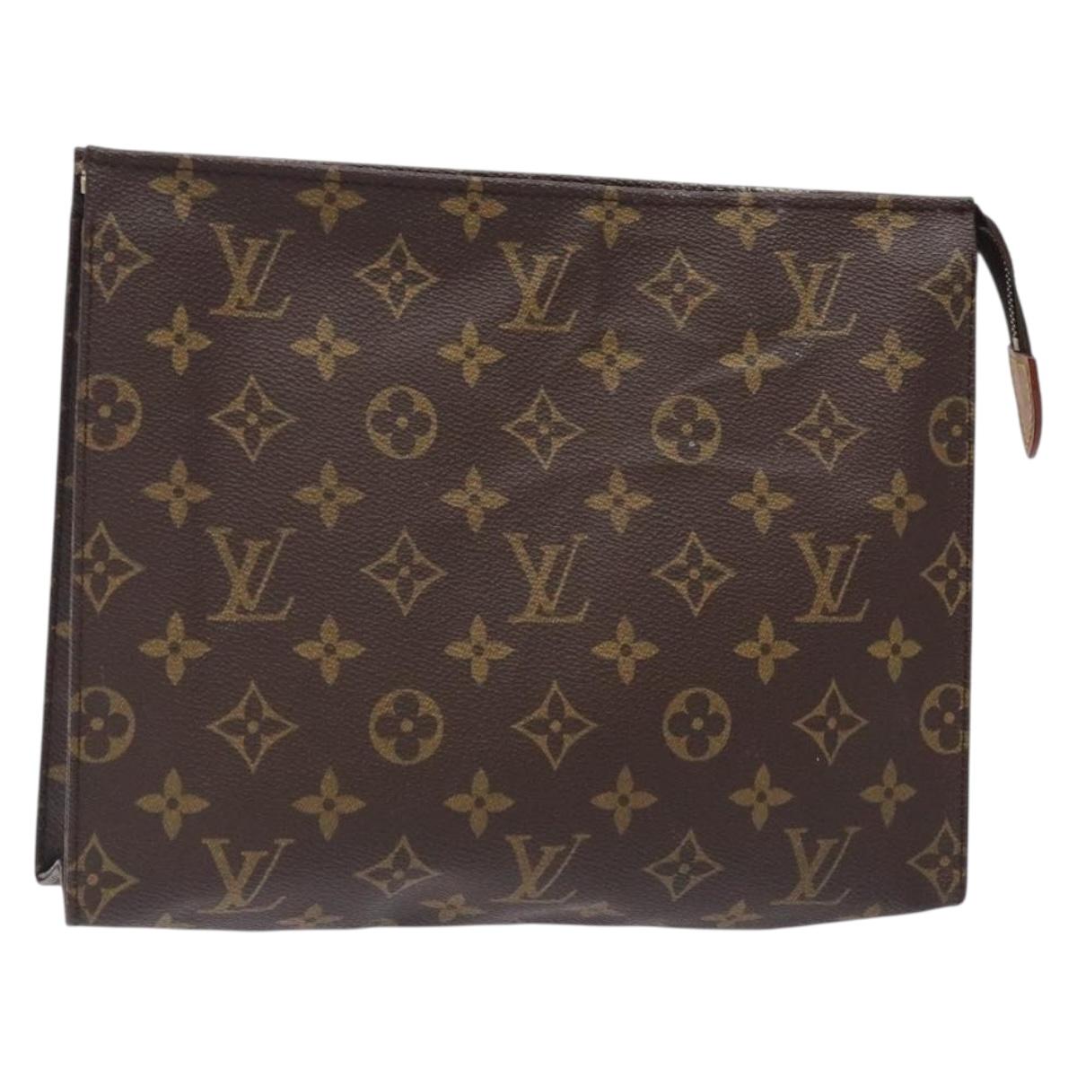 LOUIS VUITTON Monogram Posh Toilette 26 Pouch M47542 LV Auth 133661