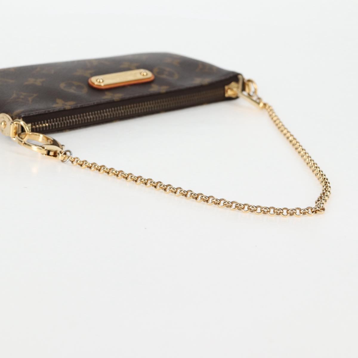 LOUIS VUITTON Monogram Chain Pochette Mila MM Pouch M60094 Auth 133662V