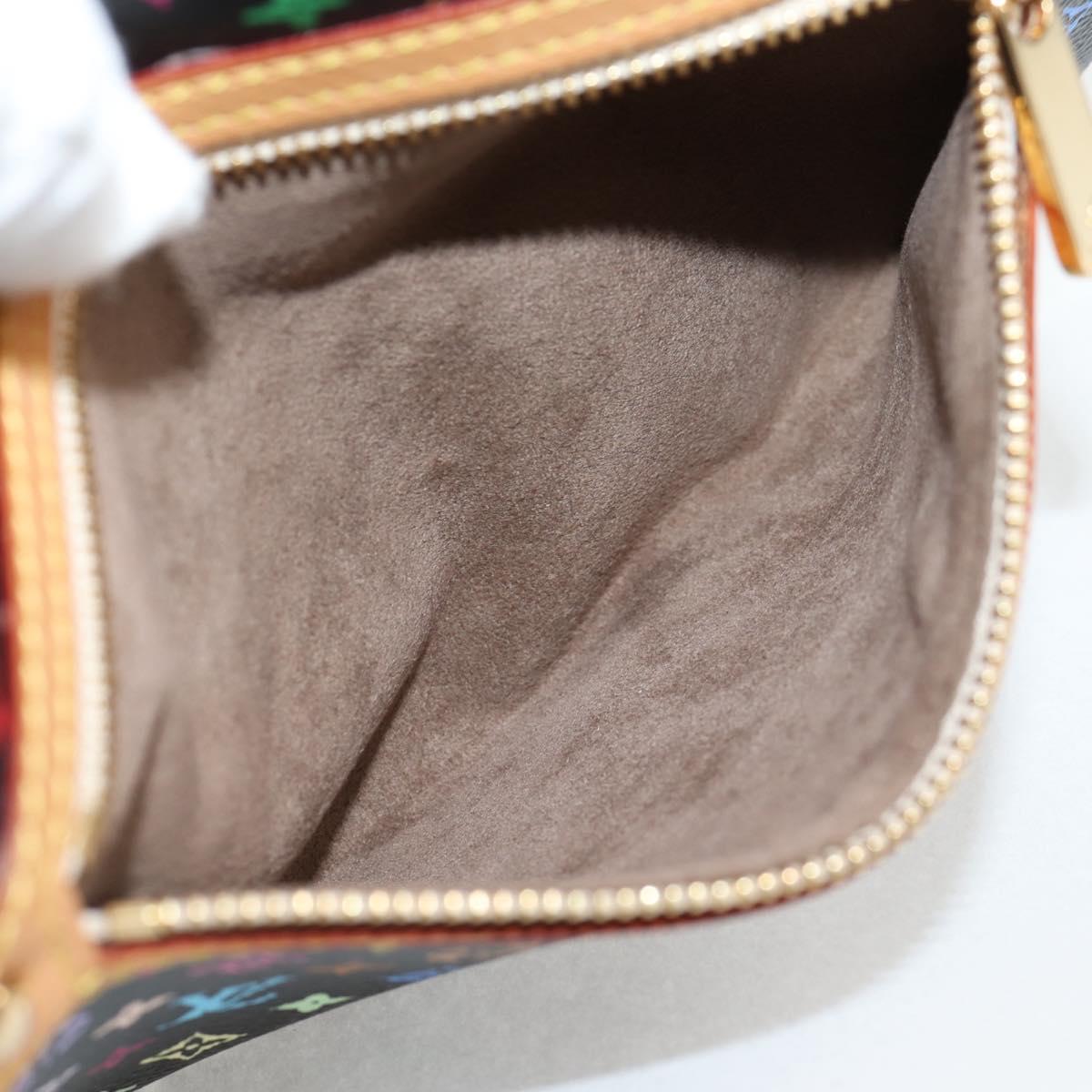 LOUIS VUITTON Monogram Multicolor Pochette GM Pouch Black M60030 LV Auth 133668V