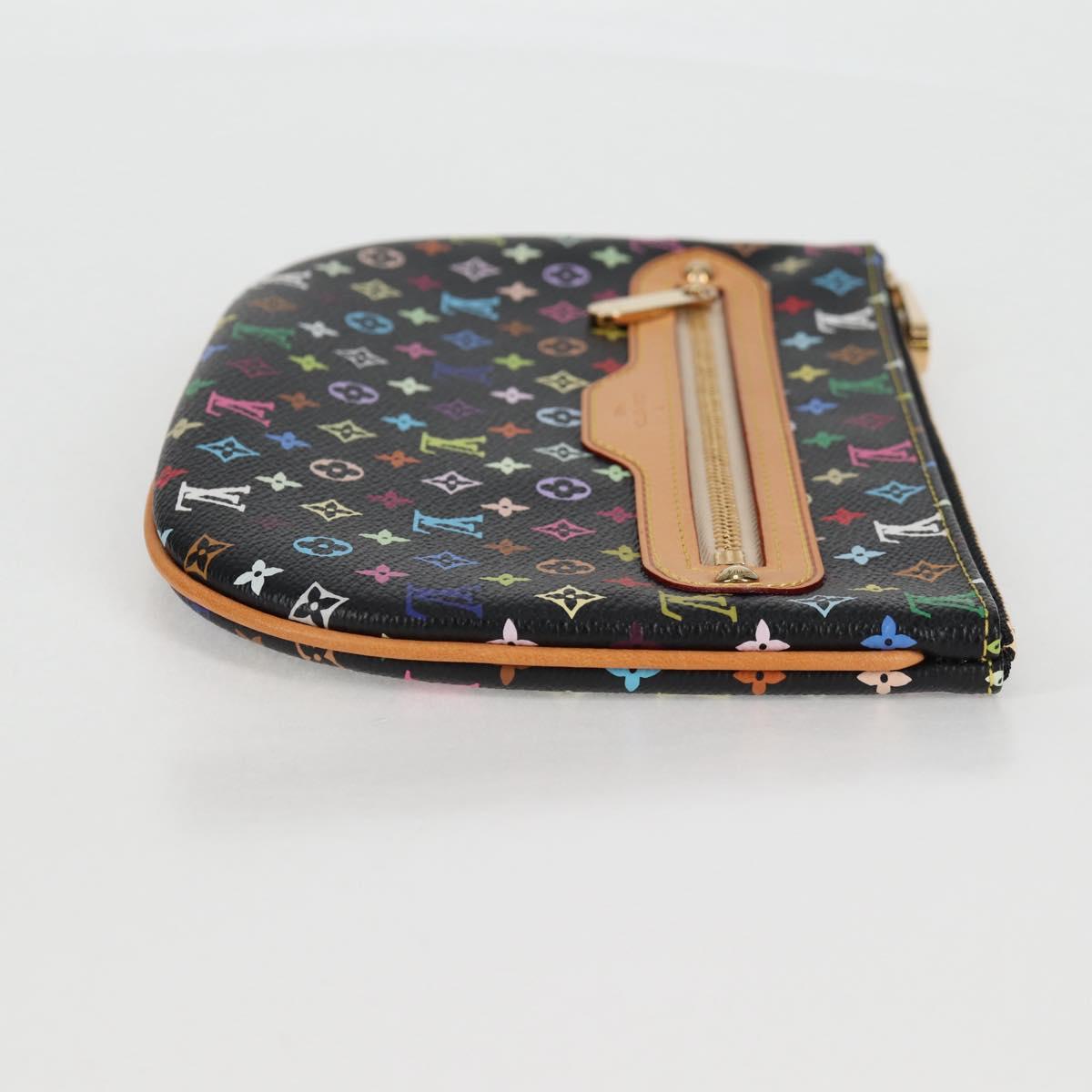 LOUIS VUITTON Monogram Multicolor Pochette GM Pouch Black M60030 LV Auth 133668SAV