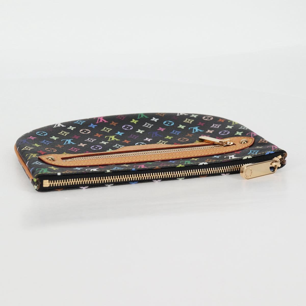 LOUIS VUITTON Monogram Multicolor Pochette GM Pouch Black M60030 LV Auth 133668V