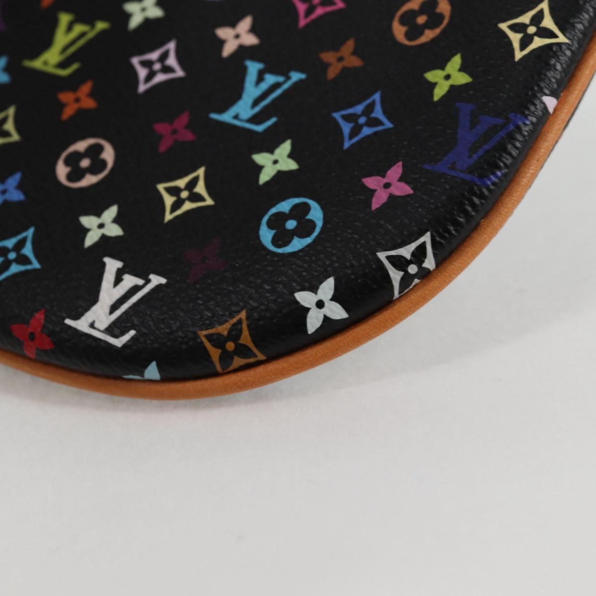 LOUIS VUITTON Monogram Multicolor Pochette GM Pouch Black M60030 LV Auth 133668V
