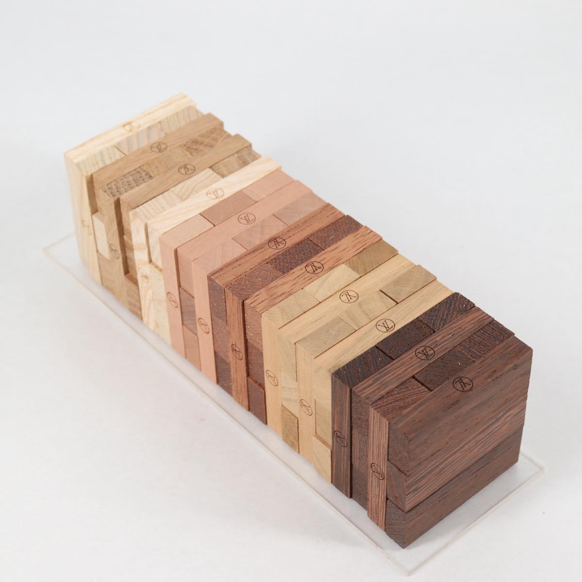 LOUIS VUITTON Jenga Wood Brown LV Auth 133670SM