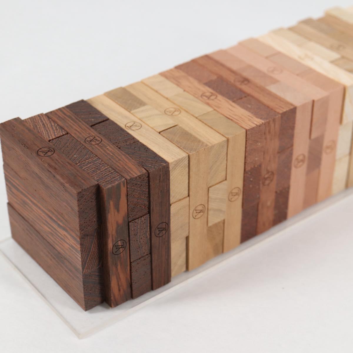 LOUIS VUITTON Jenga Wood Brown LV Auth 133670SM