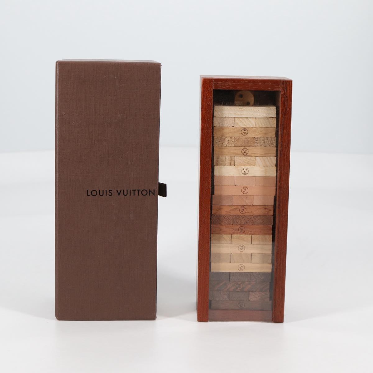 LOUIS VUITTON Jenga Wood Brown LV Auth 133670SM