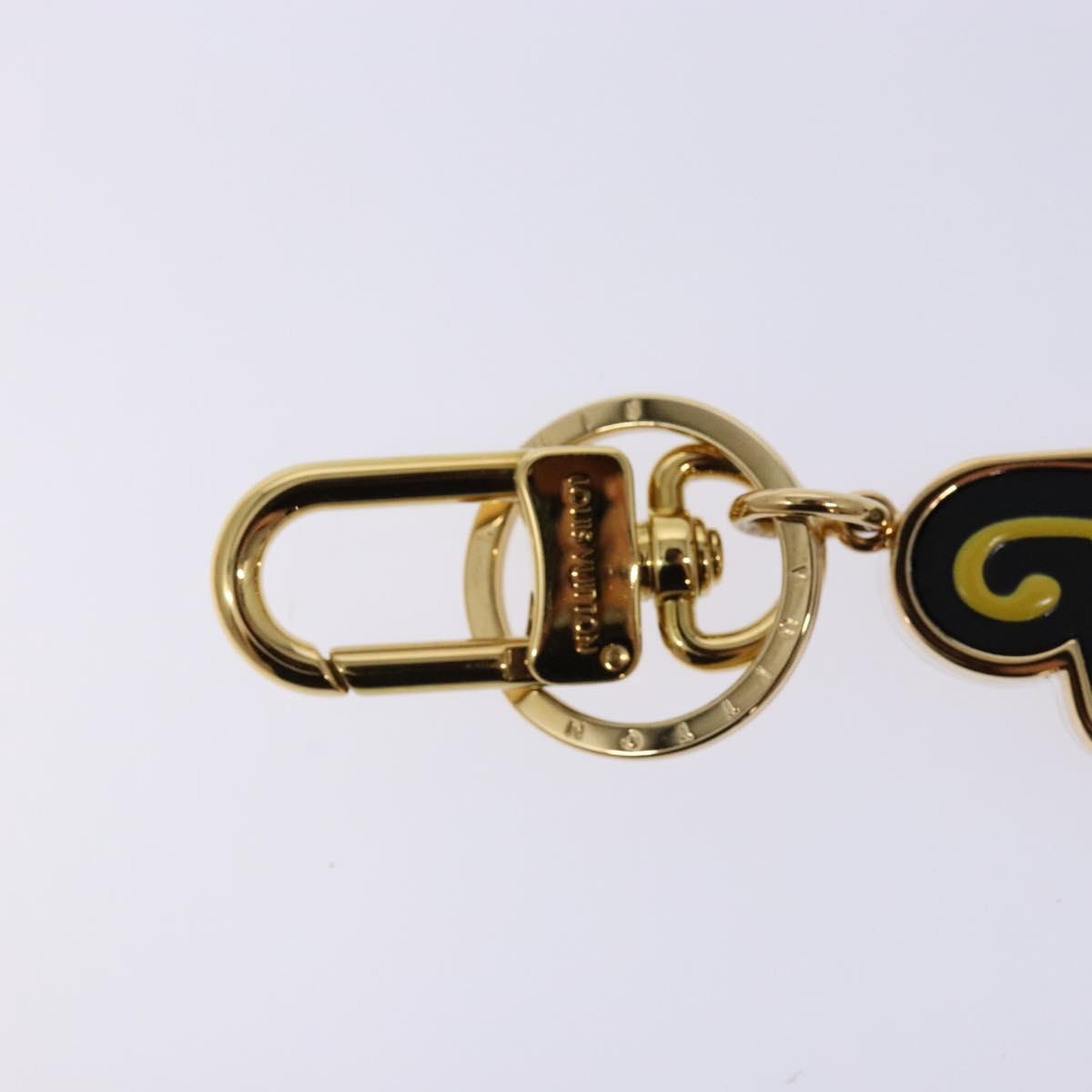 LOUIS VUITTON Porte Cleny Wave Key Holder metal Gold M63747 LV Auth 133677M