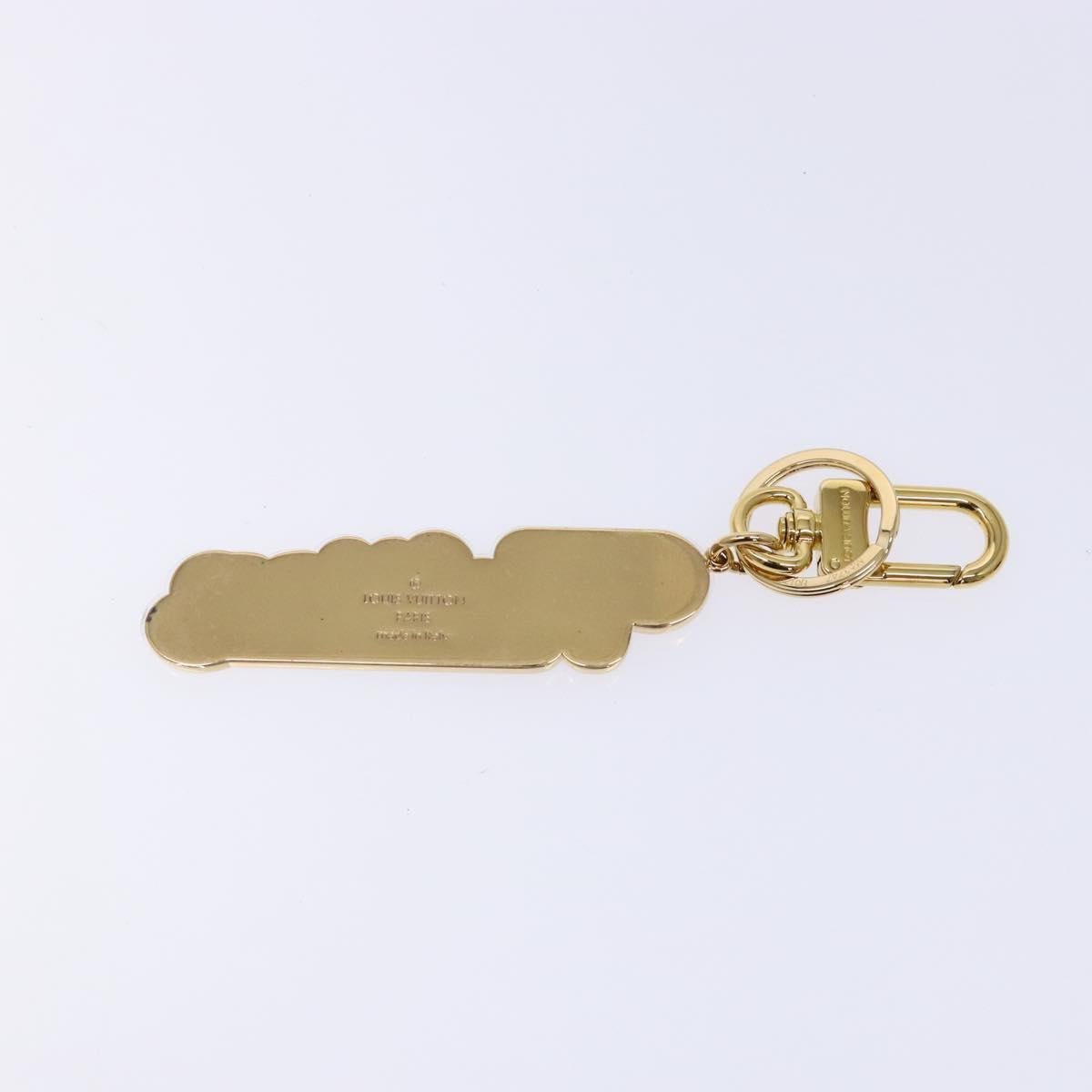 LOUIS VUITTON Porte Cleny Wave Key Holder metal Gold M63747 LV Auth 133677M
