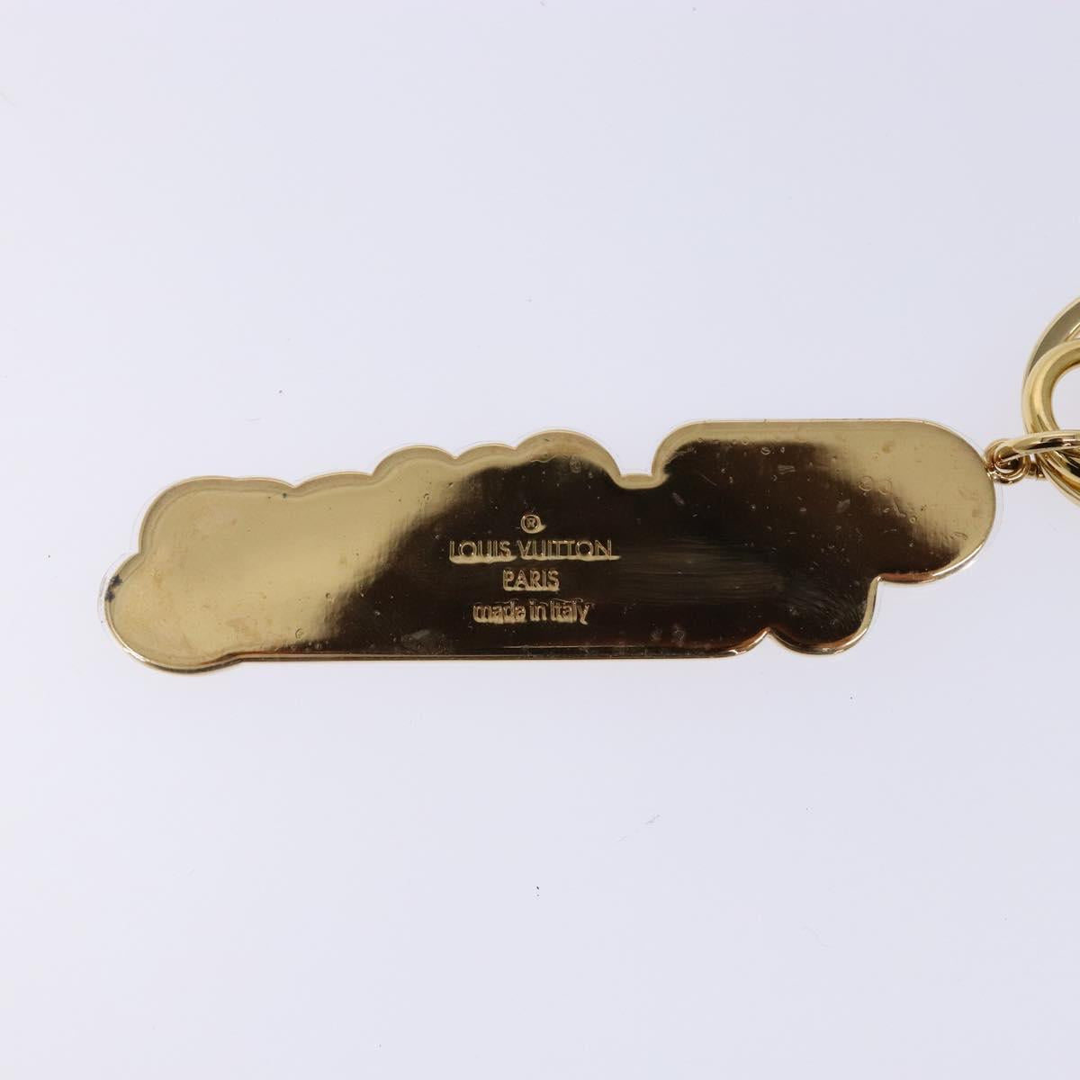 LOUIS VUITTON Porte Cleny Wave Key Holder metal Gold M63747 LV Auth 133677M