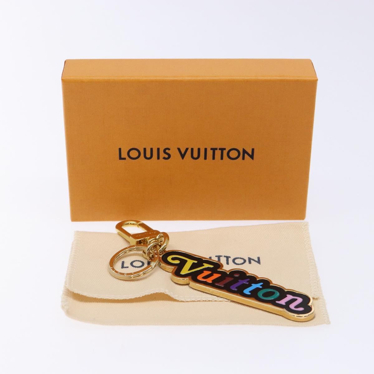 LOUIS VUITTON Porte Cleny Wave Key Holder metal Gold M63747 LV Auth 133677M