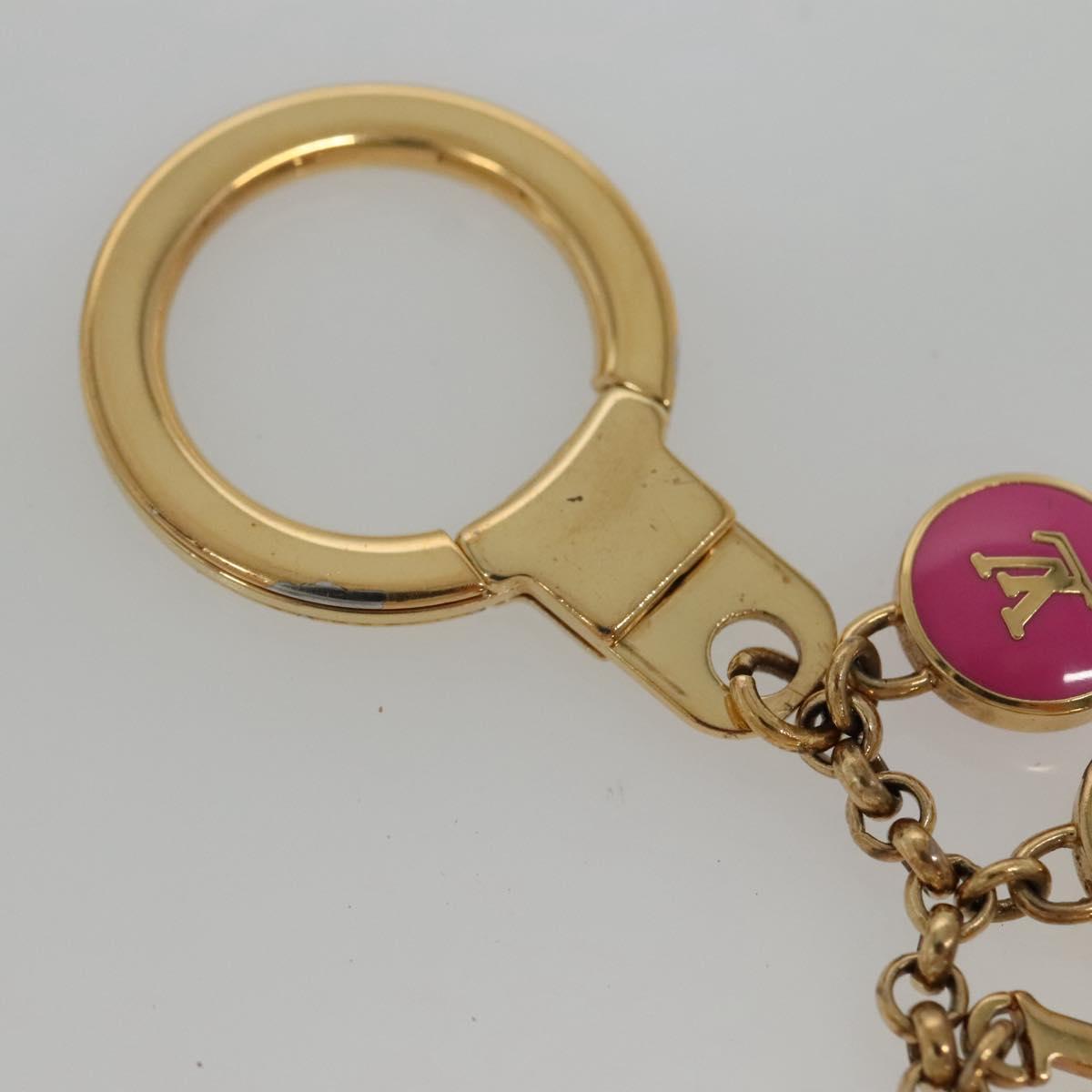 LOUIS VUITTON Porte Cles Chainne Pastille Key Holder Metal M66005 Auth 133678