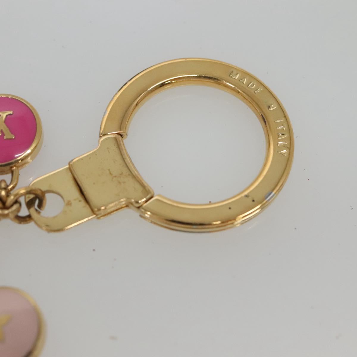 LOUIS VUITTON Porte Cles Chainne Pastille Key Holder Metal M66005 Auth 133678