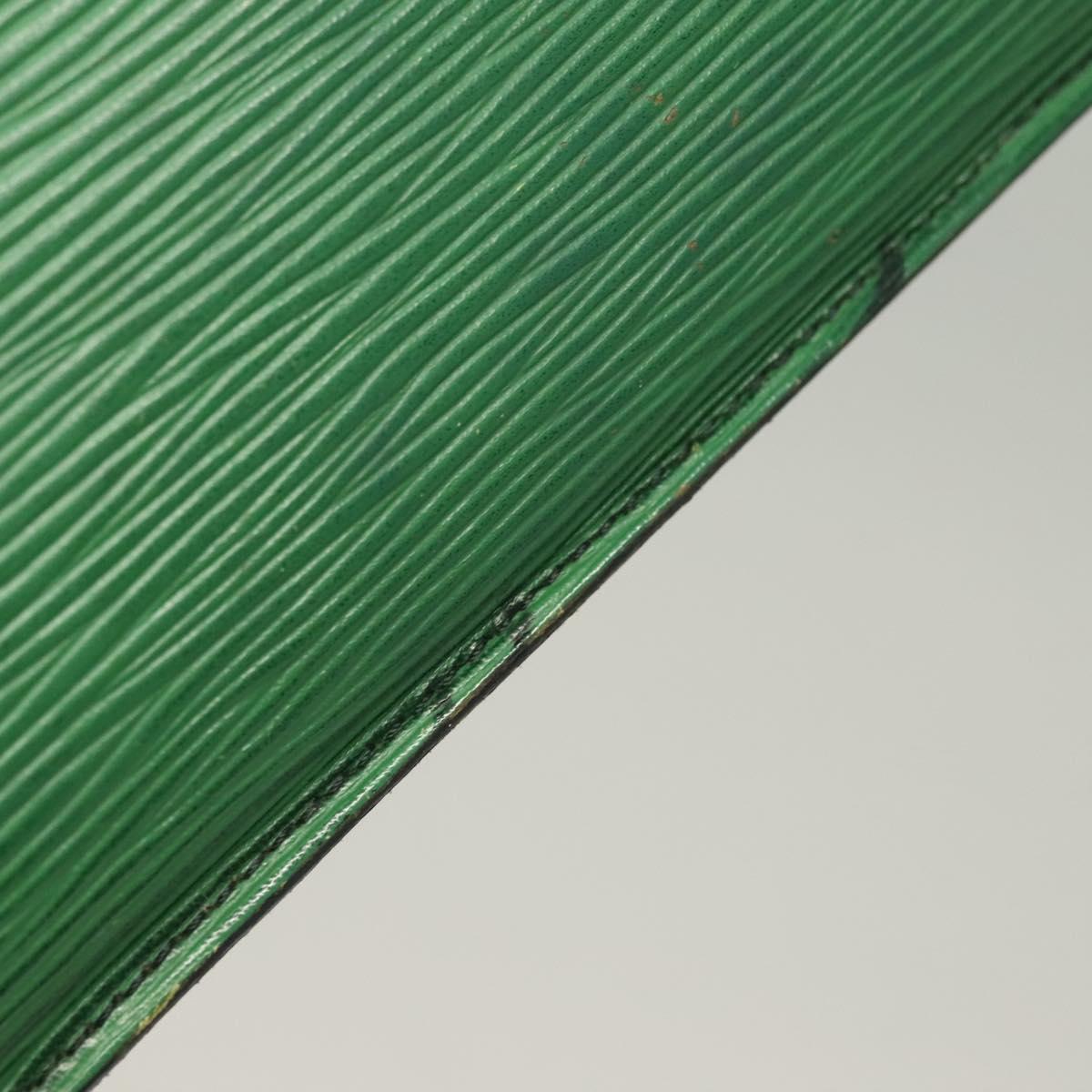 LOUIS VUITTON Epi Montaigne 23 Clutch Bag Green M52664 LV Auth 133690