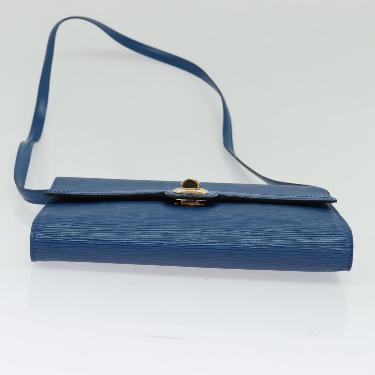 LOUIS VUITTON Epi Pochette Arche Shoulder Bag Blue M52575 LV Auth 133691