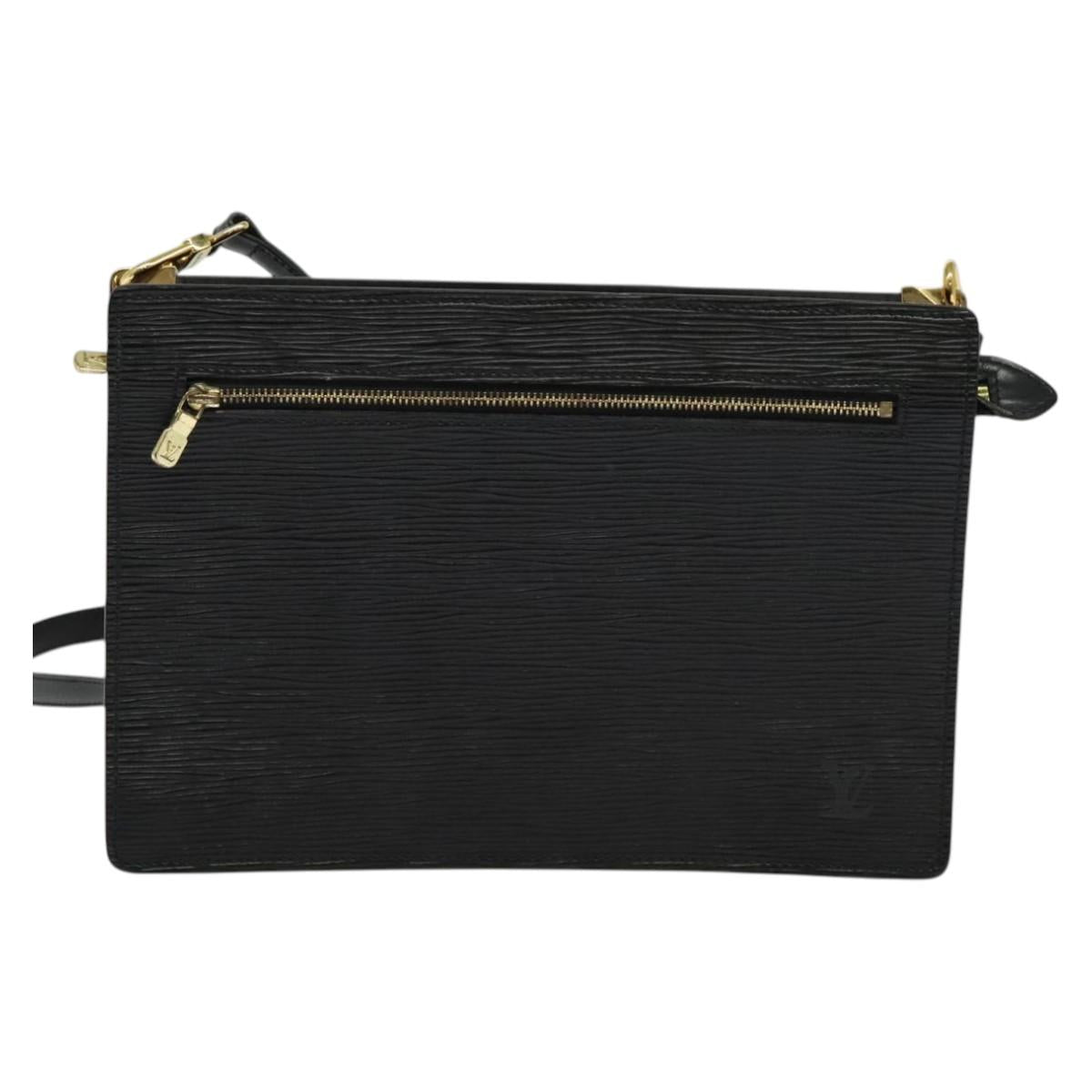 LOUIS VUITTON Epi Angian Shoulder Bag 2way Black M52112 LV Auth 133693A