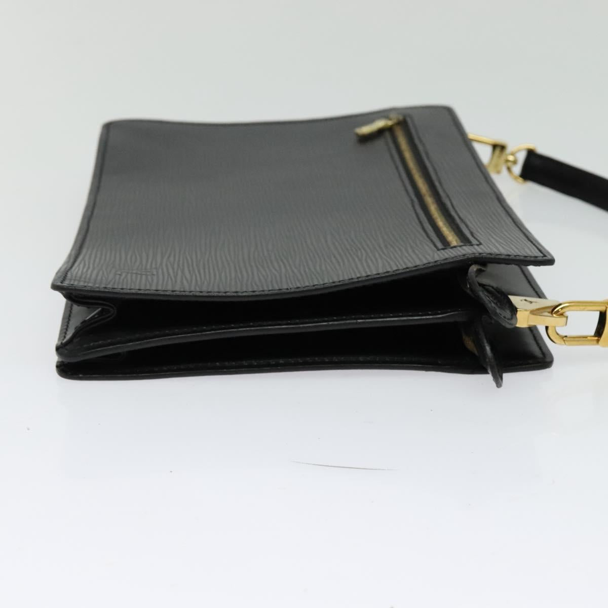 LOUIS VUITTON Epi Angian Shoulder Bag 2way Black M52112 LV Auth 133693A