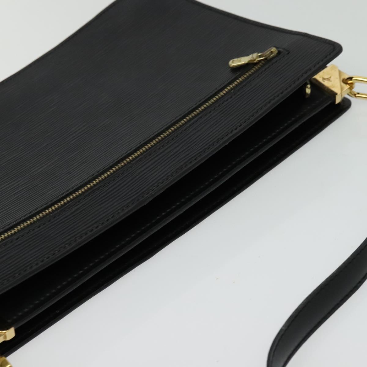 LOUIS VUITTON Epi Angian Shoulder Bag 2way Black M52112 LV Auth 133693A