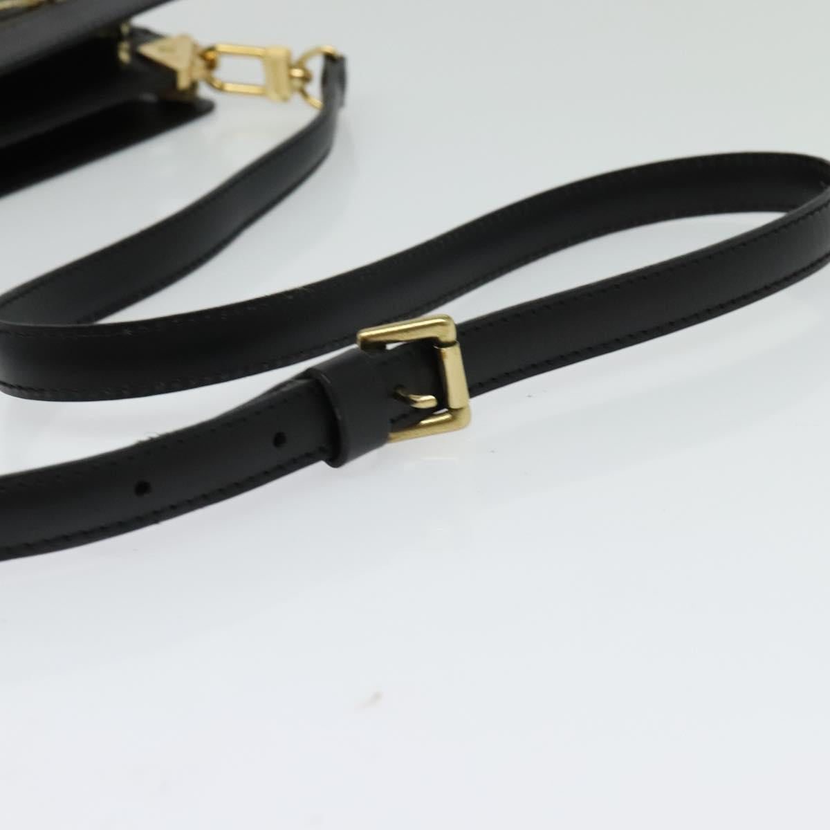 LOUIS VUITTON Epi Angian Shoulder Bag 2way Black M52112 LV Auth 133693
