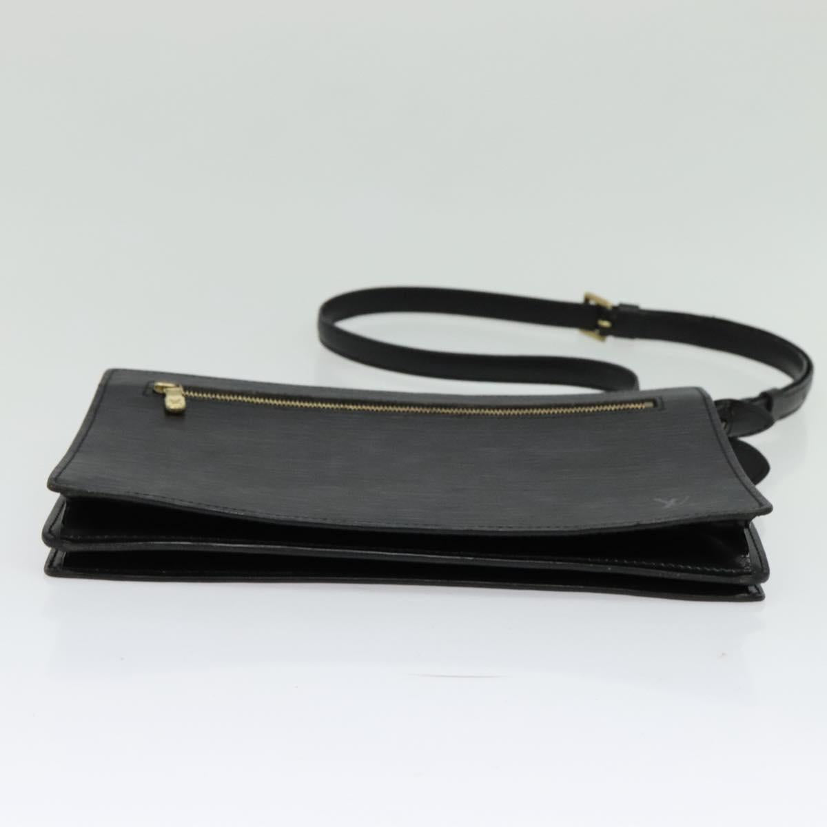 LOUIS VUITTON Epi Angian Shoulder Bag 2way Black M52112 LV Auth 133693