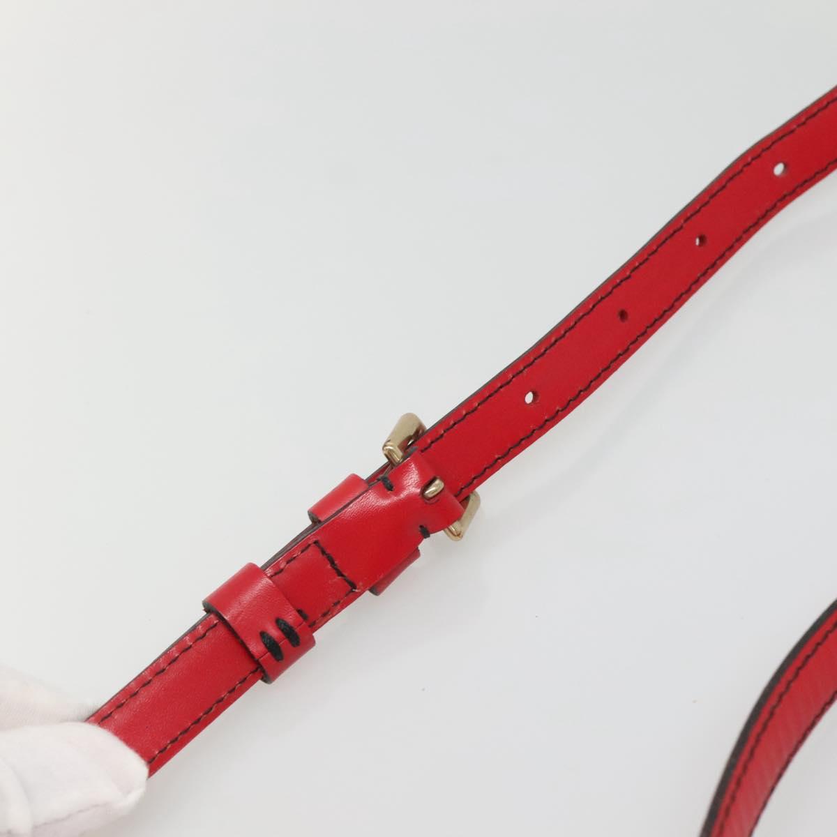 LOUIS VUITTON Epi Saint Cloud PM Shoulder Bag Red M52217 LV Auth 133694