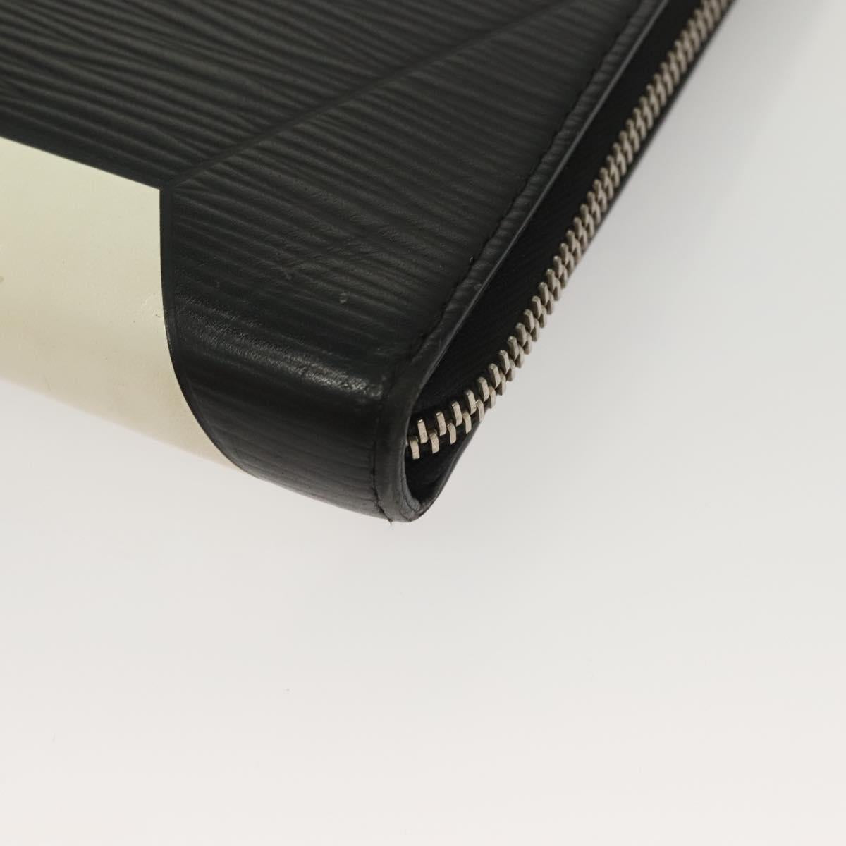 LOUIS VUITTON Epi Pochette Jules GM Clutch Bag Black White M63295 LV Auth 133695