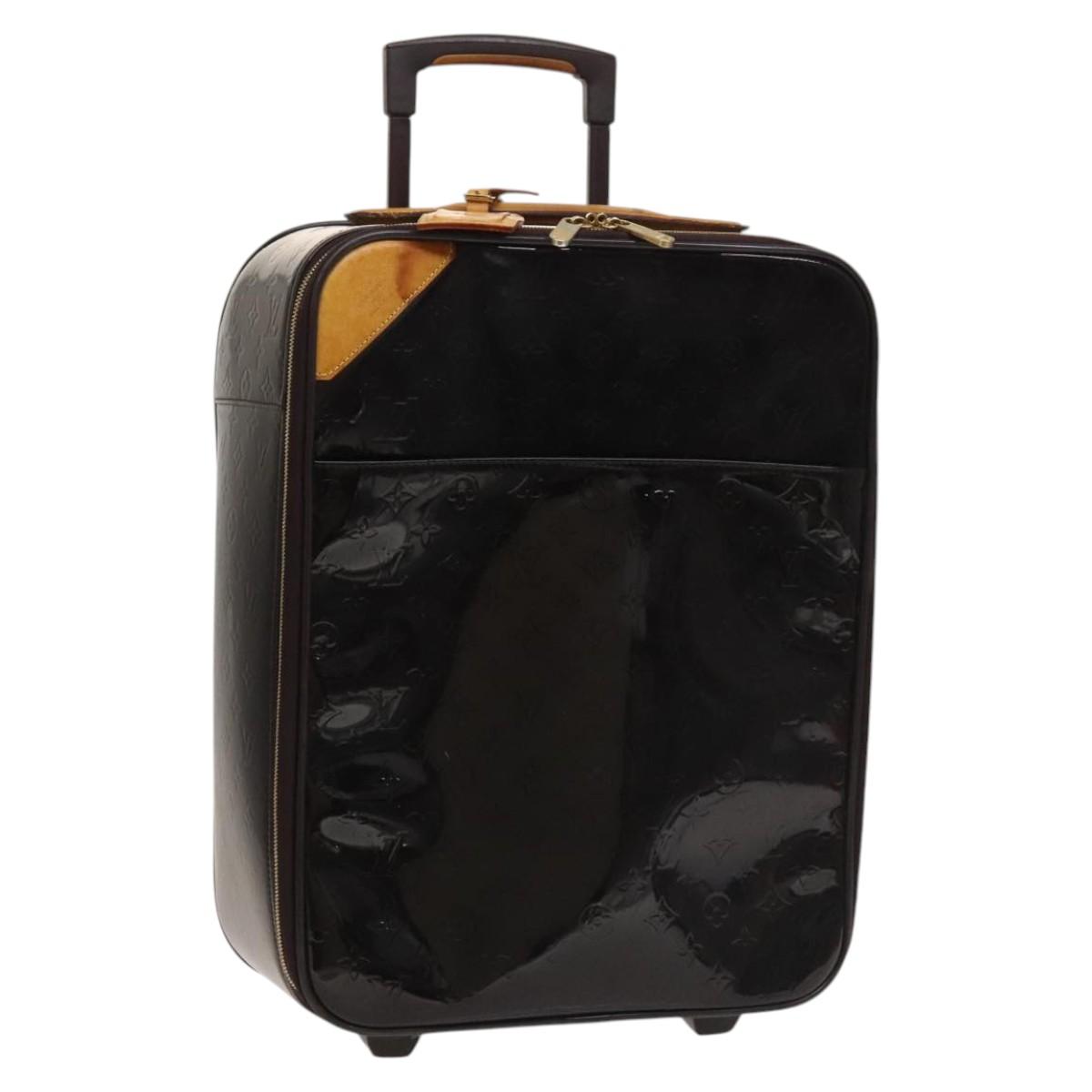 LOUIS VUITTON Monogram Vernis Pegas 45 Suitcase Amarante M91277 LV Auth 133698