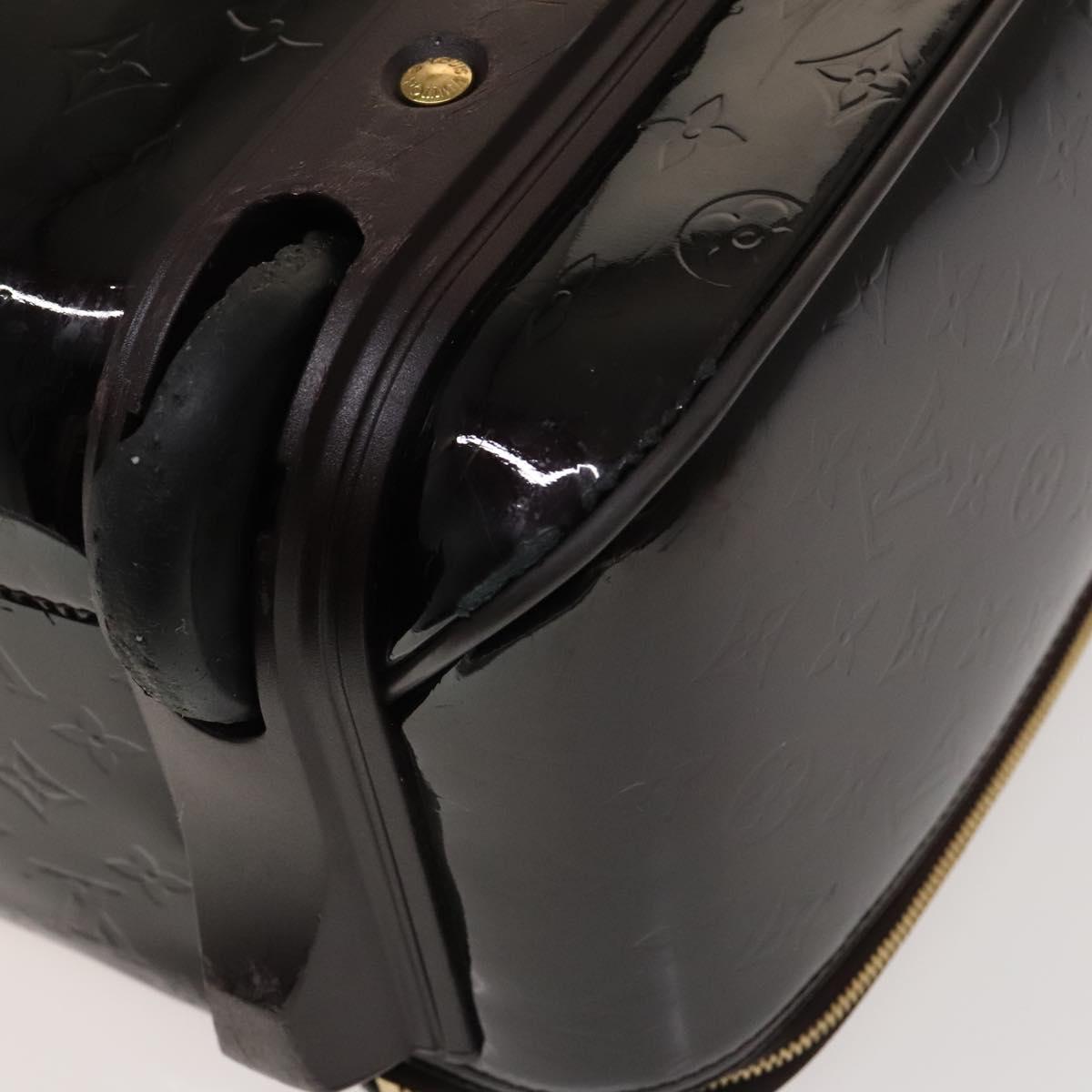 LOUIS VUITTON Monogram Vernis Pegas 45 Suitcase Amarante M91277 LV Auth 133698
