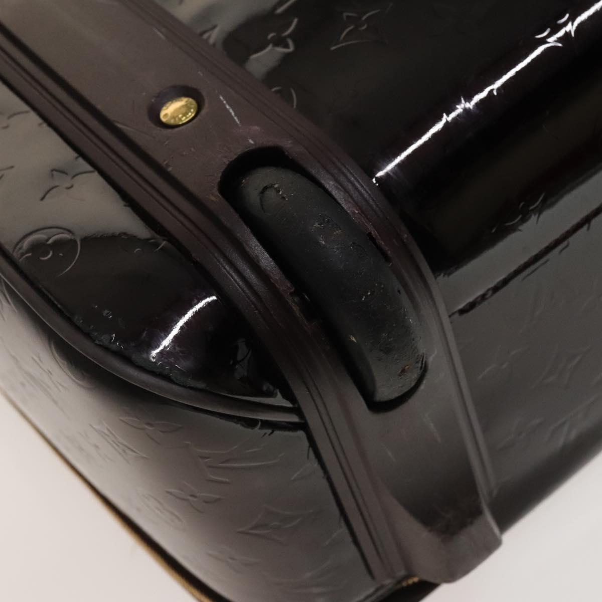 LOUIS VUITTON Monogram Vernis Pegas 45 Suitcase Amarante M91277 LV Auth 133698