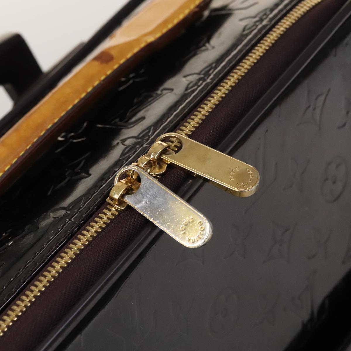 LOUIS VUITTON Monogram Vernis Pegas 45 Suitcase Amarante M91277 LV Auth 133698