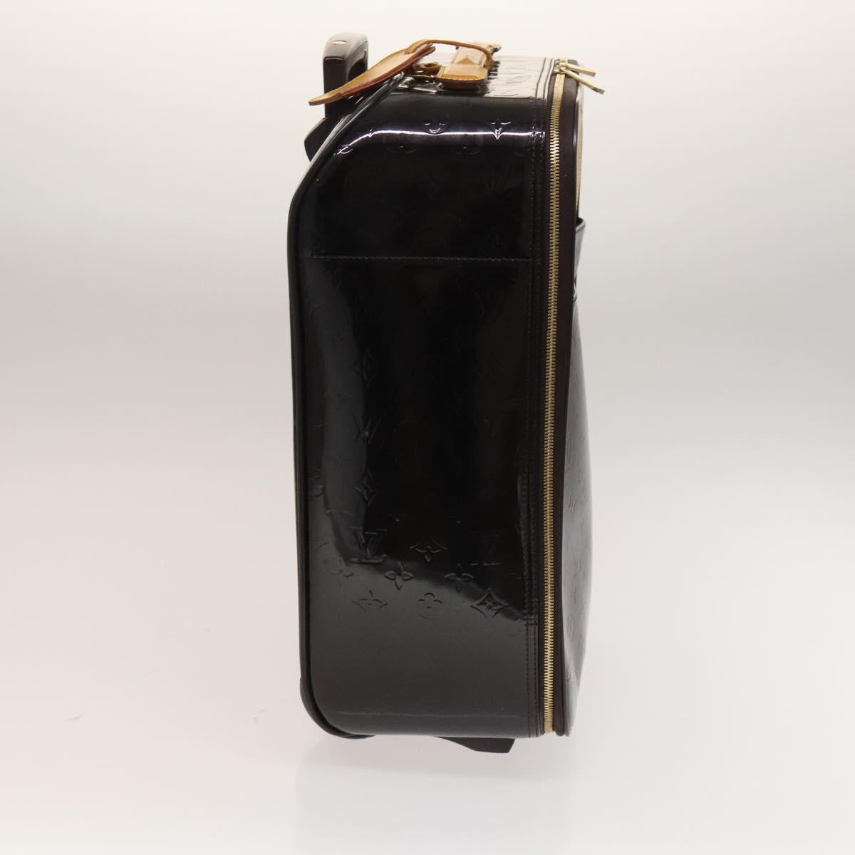 LOUIS VUITTON Monogram Vernis Pegas 45 Suitcase Amarante M91277 LV Auth 133698