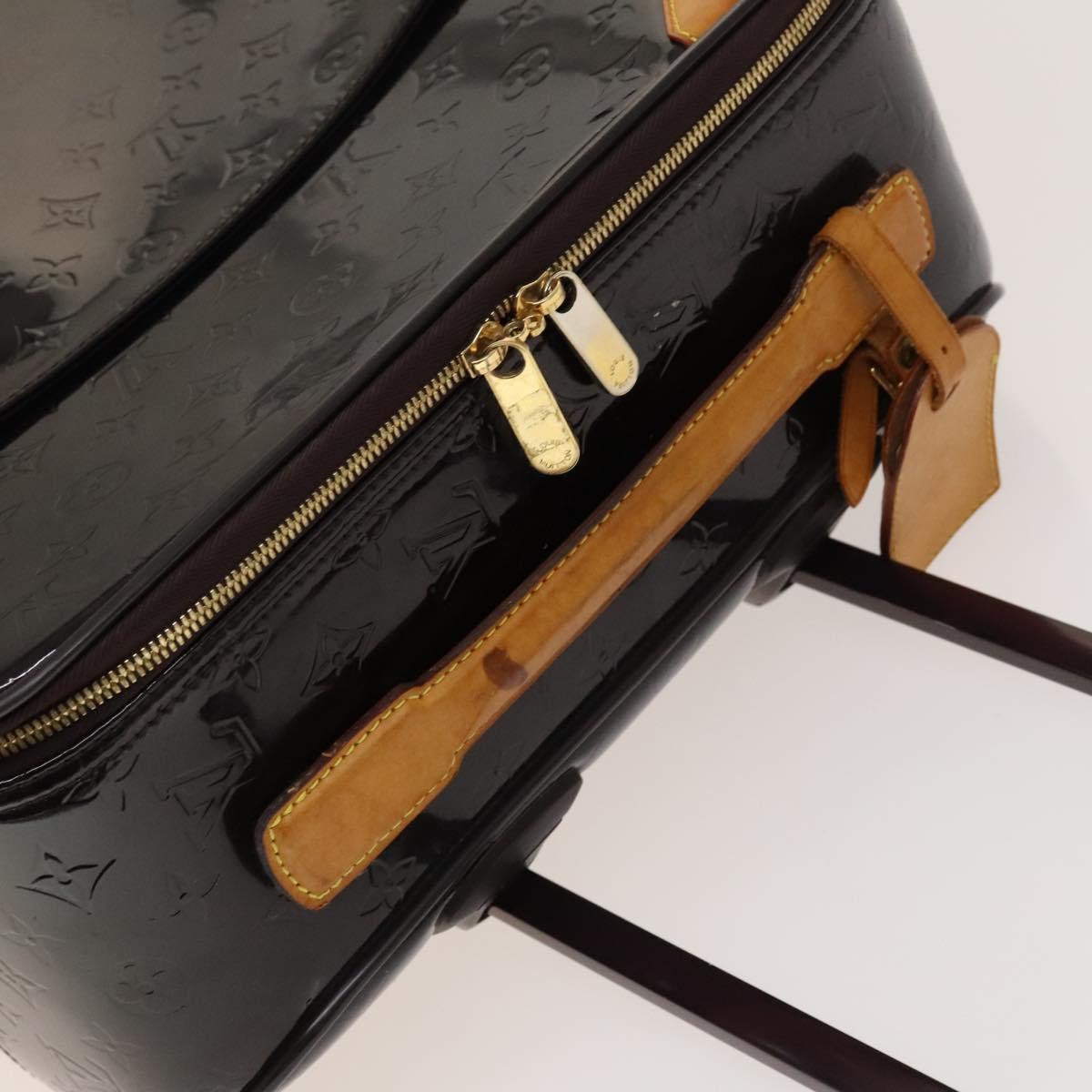LOUIS VUITTON Monogram Vernis Pegas 45 Suitcase Amarante M91277 LV Auth 133698