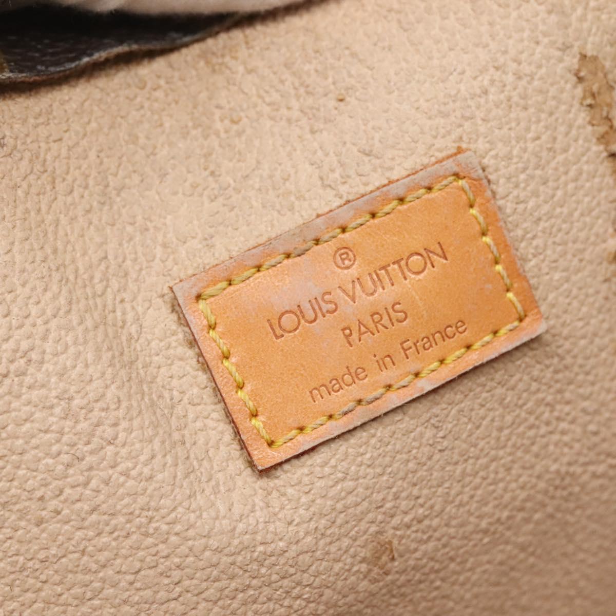 LOUIS VUITTON Monogram Sac Plat Hand Bag M51140 LV Auth 133704