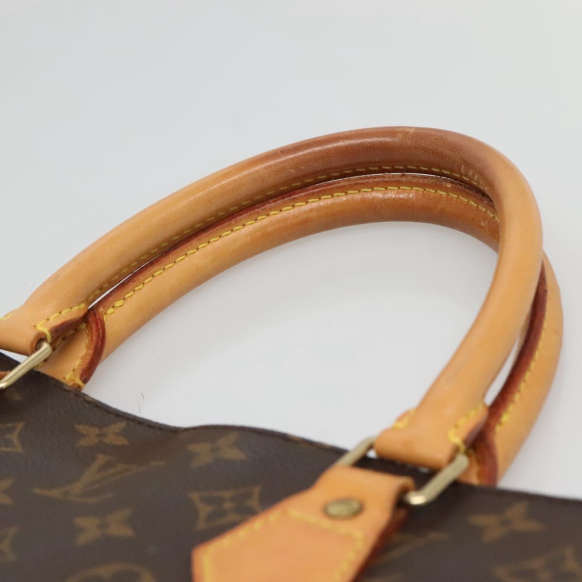 LOUIS VUITTON Monogram Sac Plat Hand Bag M51140 LV Auth 133704
