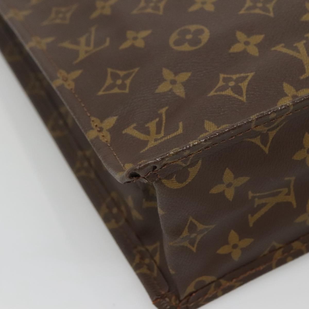 LOUIS VUITTON Monogram Sac Plat Hand Bag M51140 LV Auth 133707