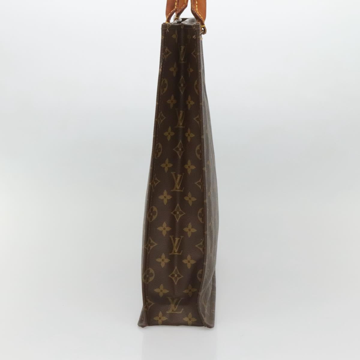 LOUIS VUITTON Monogram Sac Plat Hand Bag M51140 LV Auth 133707