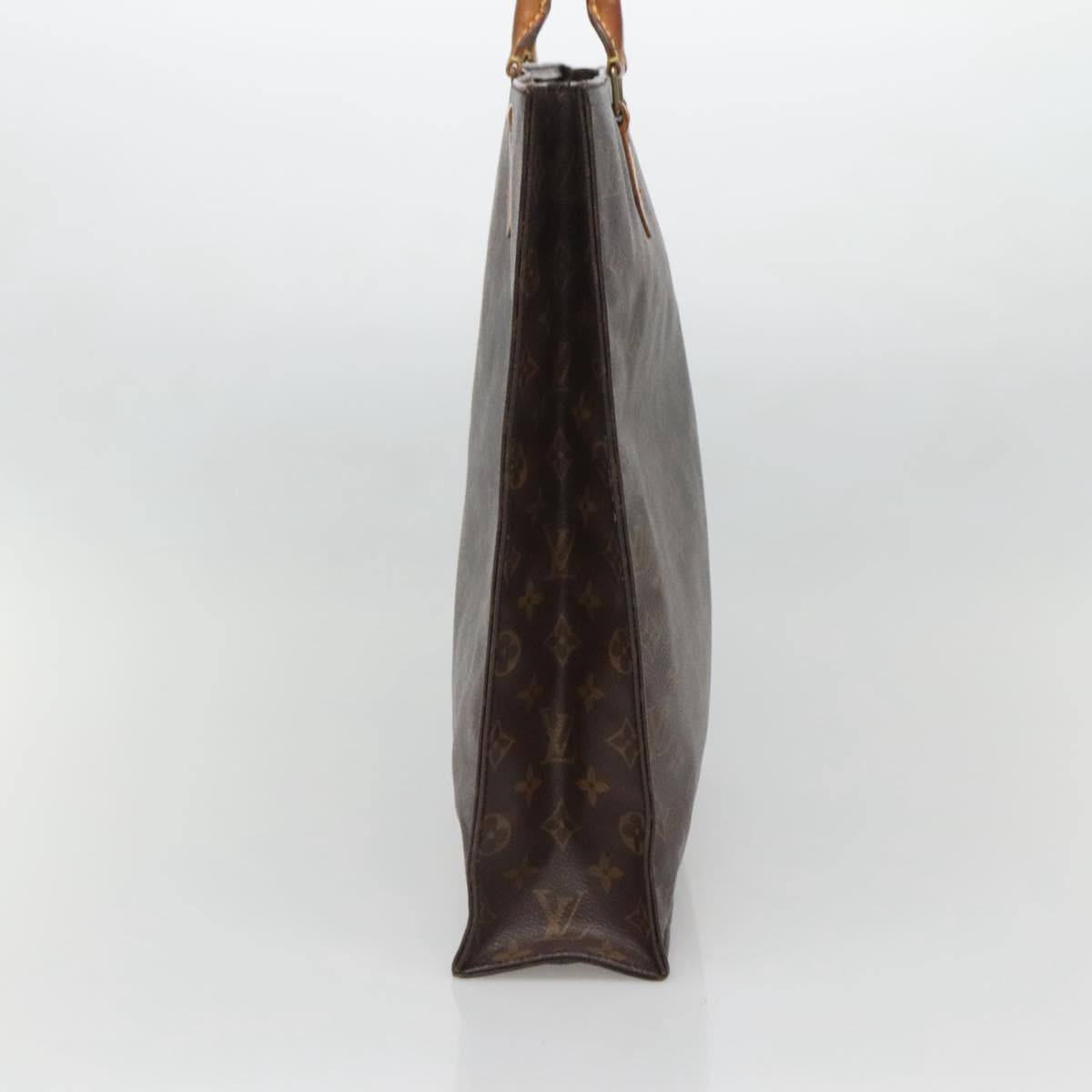 LOUIS VUITTON Monogram Sac Plat Hand Bag M51140 LV Auth 133711
