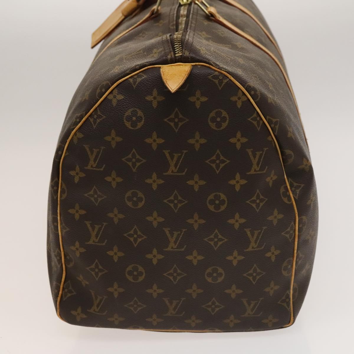 LOUIS VUITTON Monogram Keepall 55 Boston Bag M41424 LV Auth 133717
