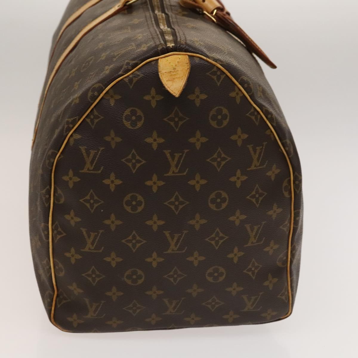 LOUIS VUITTON Monogram Keepall 55 Boston Bag M41424 LV Auth 133717
