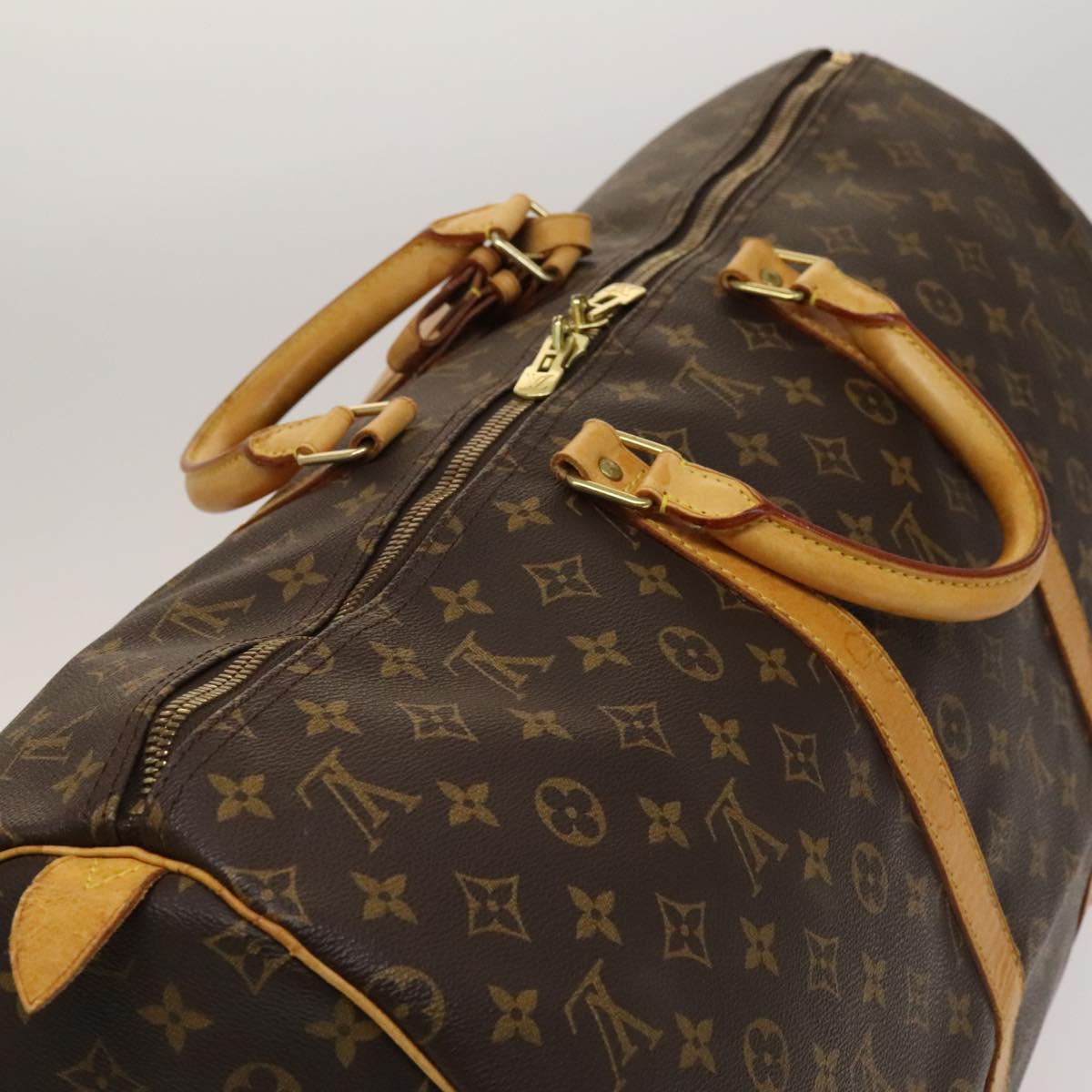 LOUIS VUITTON Monogram Keepall 55 Boston Bag M41424 LV Auth 133717