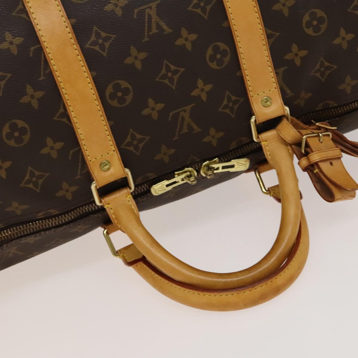LOUIS VUITTON Monogram Keepall 55 Boston Bag M41424 LV Auth 133717