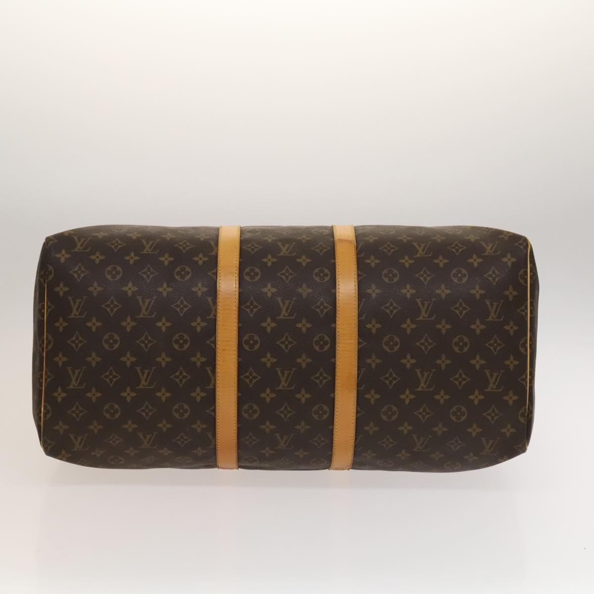 LOUIS VUITTON Monogram Keepall 55 Boston Bag M41424 LV Auth 133717
