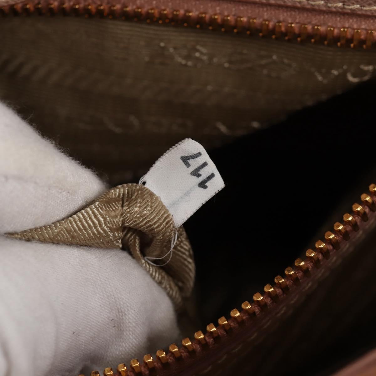 PRADA Galleria Hand Bag Safiano leather 2way Pink Gold Auth 133779