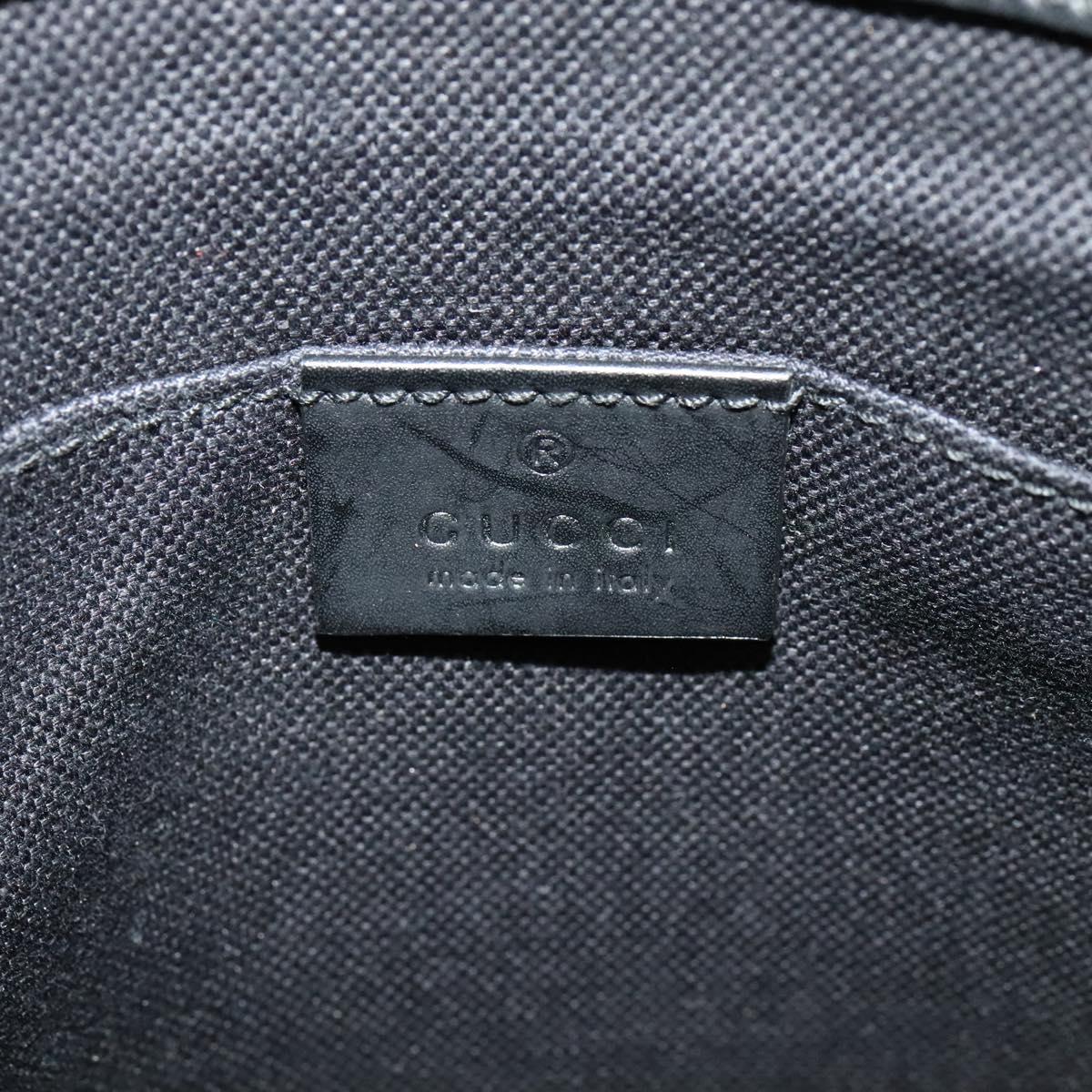GUCCI GG Supreme Sherry Line Shoulder Bag PVC Black Red Navy 523599 Auth 133793
