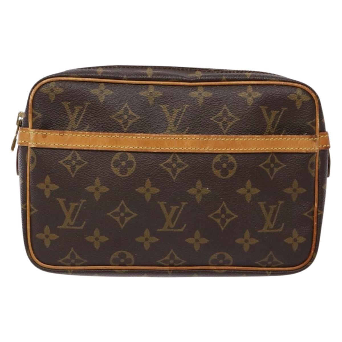 LOUIS VUITTON Monogram Compiegne 23 Clutch Bag M51847 LV Auth 133805