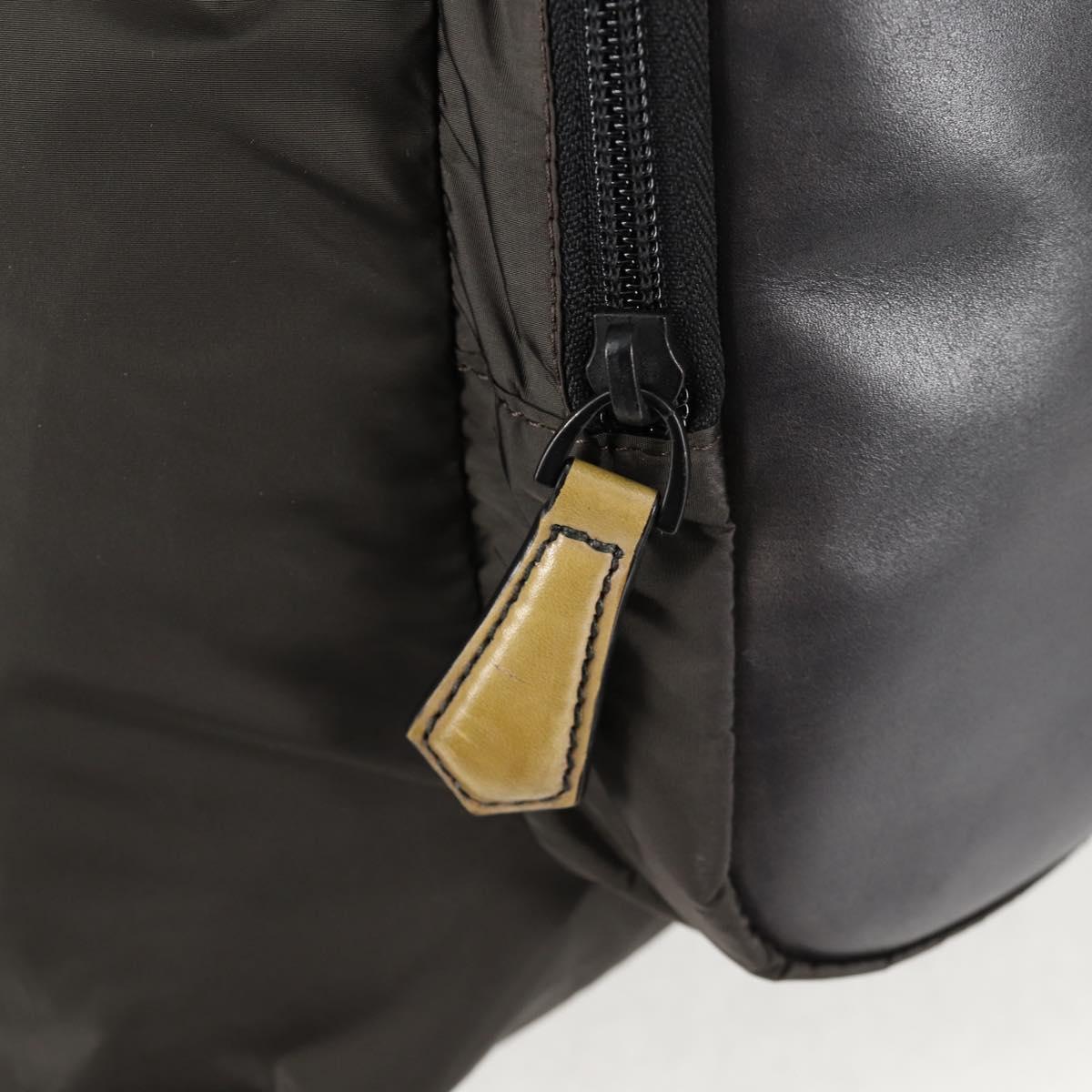 Berluti Backpack Nylon Khaki Auth 133812