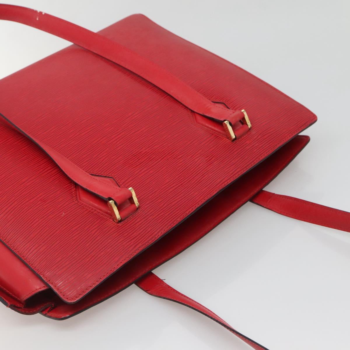 LOUIS VUITTON Epi Duplex Tote Bag Red M52427 LV Auth 133839