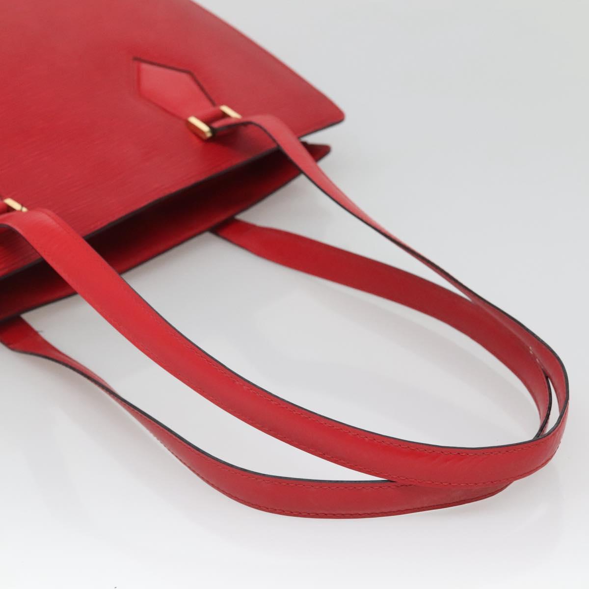 LOUIS VUITTON Epi Duplex Tote Bag Red M52427 LV Auth 133839