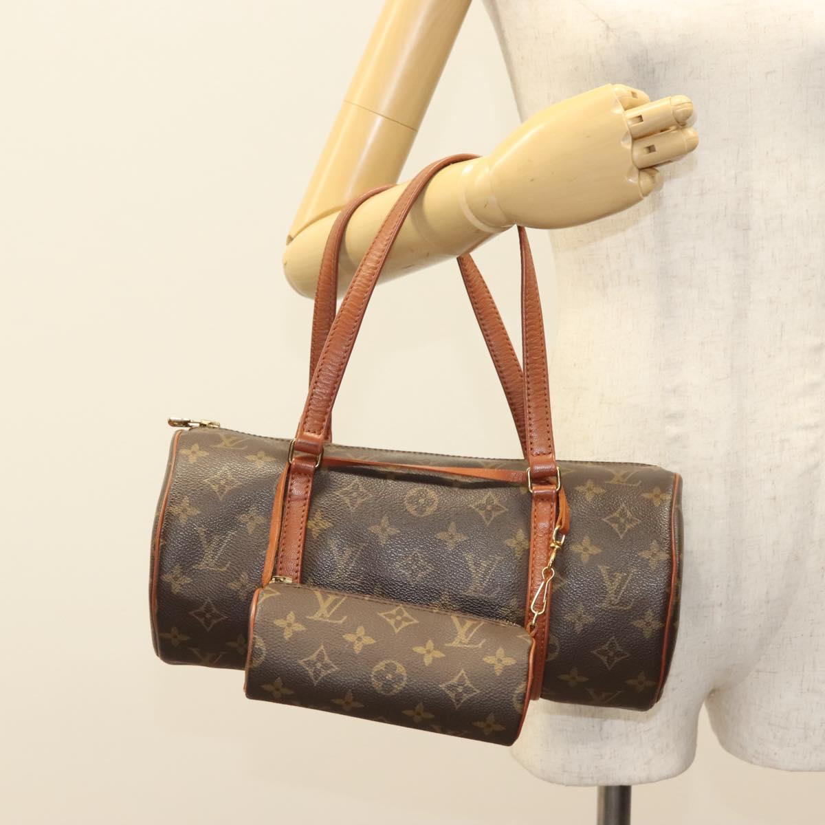 LOUIS VUITTON Monogram Papillon 30 Hand Bag M51385 LV Auth 133853